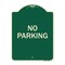 Signmission Designer Series Sign No Parking 2, Green & Tan Heavy-Gauge Aluminum Sign, 24" x 18", G-1824-23789 A-DES-G-1824-23789 - alternate 1